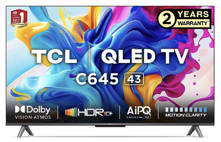 TCL 43C645 43 C645 4K HDR QLED Google TV