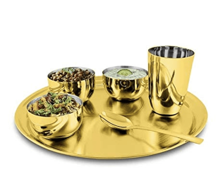 Buy Shri & Sam Stainless Steel, Lunia (Gold) Online at Low Prices in India  