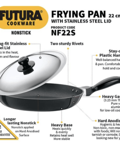 Hawkins Futura Nonstick Aluminium Dosa Tawa 30Cm Black