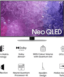 Samsung 138 cm (55 inches) 4K Ultra HD Smart Neo QLED TV QA55QN90CAKLXL  (Carbon Silver)