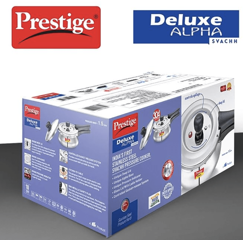 prestige deluxe alpha stainless steel