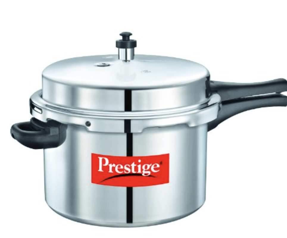 New Prestige Popular Aluminium Pressure Cooker, 3 Litres, Silver