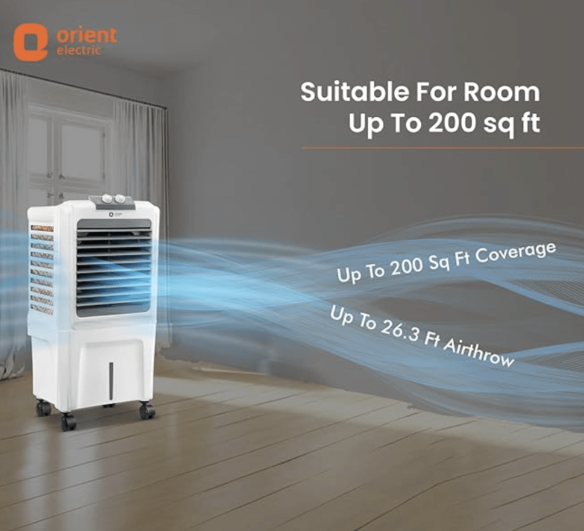 Orient Electric 40 L Room/Personal Air Cooler (White, Aerocool 40 ...