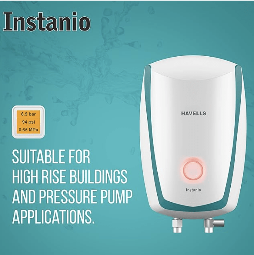 Havells Instanio 1-Litre 4.5Kw Instant Wall Mounted Water Heater ...